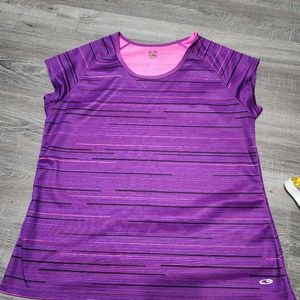 3 for $10.   Champion Duo Dry shirt, Active wear purple color  Size XL